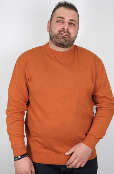 Ανδρική Μπλούζα Πλεκτή Βasic - Πορτοκαλί