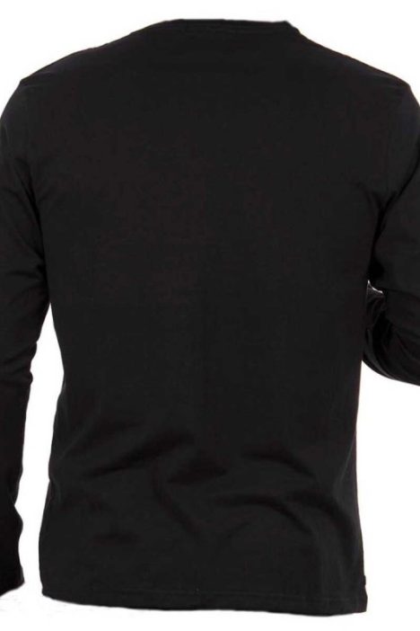 Ανδρική Μακό Μπλούζα Plus Size - Μαύρο
