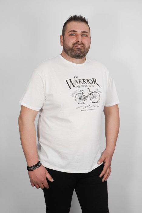 Ανδρική Μπλούζα Μακό T-Shirt - Άσπρο