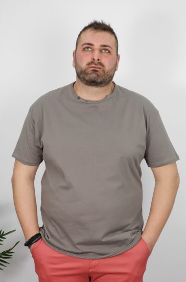 Ανδρική Μπλούζα Μακό T-Shirt - Γκρι