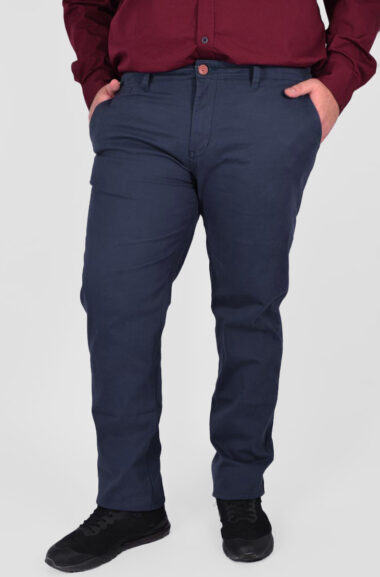 Ανδρικό Παντελόνι Chinos Plus Size - Σκ. Μπλε