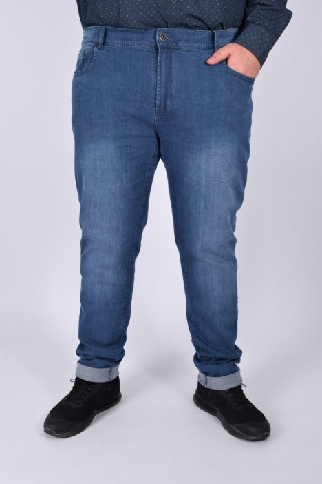 Jean Ανδρικό Πεντάτσεπο Παντελόνι Slim Fit - Μπλε