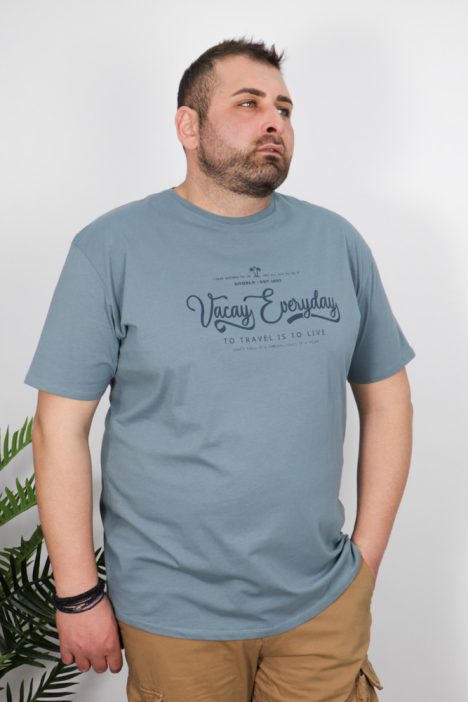 Μπλούζα Μακό Ανδρική T-Shirt - Ίντιγκο