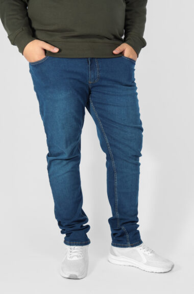 Ανδρικό Τζιν Παντελόνι Plus Size Double MJP-45A - Μπλε