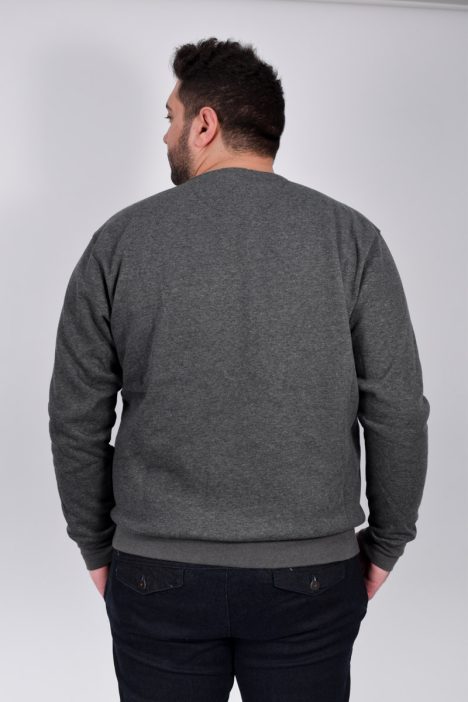 Μπλούζα φούτερ λαιμόκοψη με στάμπα λογότυπο Round Neck Sweatshirt Brick / Κεραμιδί - ΓΚΡΙ