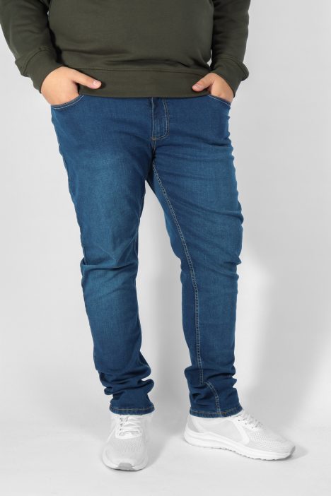 Ανδρικό Τζιν Παντελόνι Plus Size - Μπλε