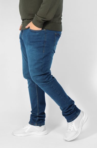 Ανδρικό Τζιν Παντελόνι Plus Size - Μπλε