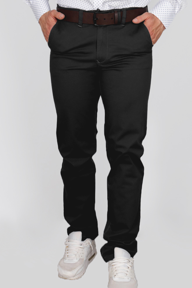 Παντελόνι Υφασμάτινο Chinos Van Hipster Ανδρικό - Μαύρο