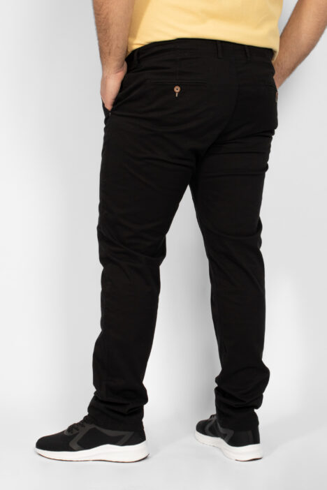 Ανδρικό Παντελόνι Casual Chinos Plus Size CP-240.A Double - Μαύρο