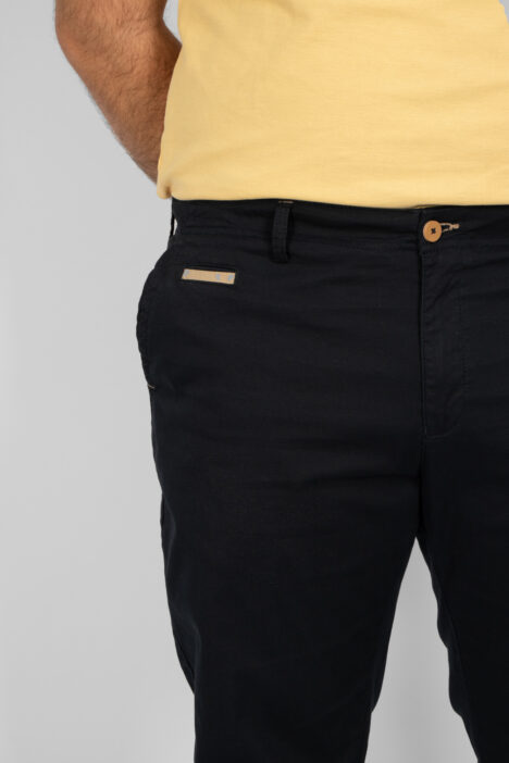 Ανδρικό Παντελόνι Chinos με Κορδόνι Plus Size - Μπεζ