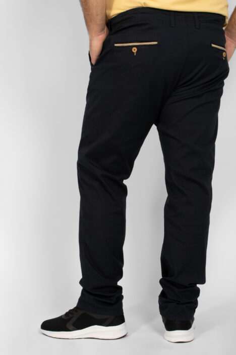 Ανδρικό Παντελόνι Chinos με Κορδόνι Plus Size - Μπεζ