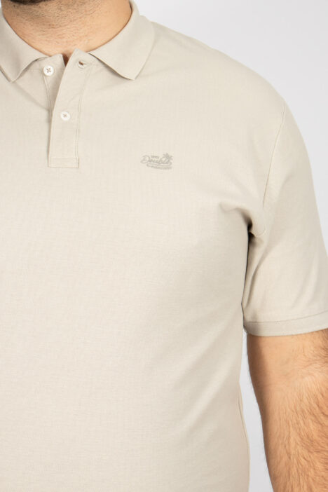Ανδρική Μπλούζα Polo Plus Size - Σκ. Γκρι