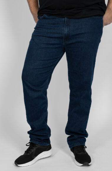 Παντελόνι Πεντάτσεπο Τζιν Ανδρικό Σκούρο Plus Size MrXXL - Μπλε