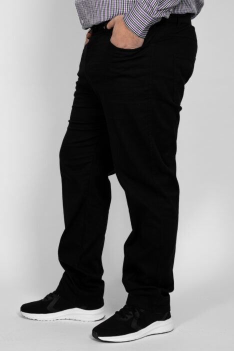 Ανδρικό Παντελόνι Τζιν Plus Size MrXXL - Μαύρο