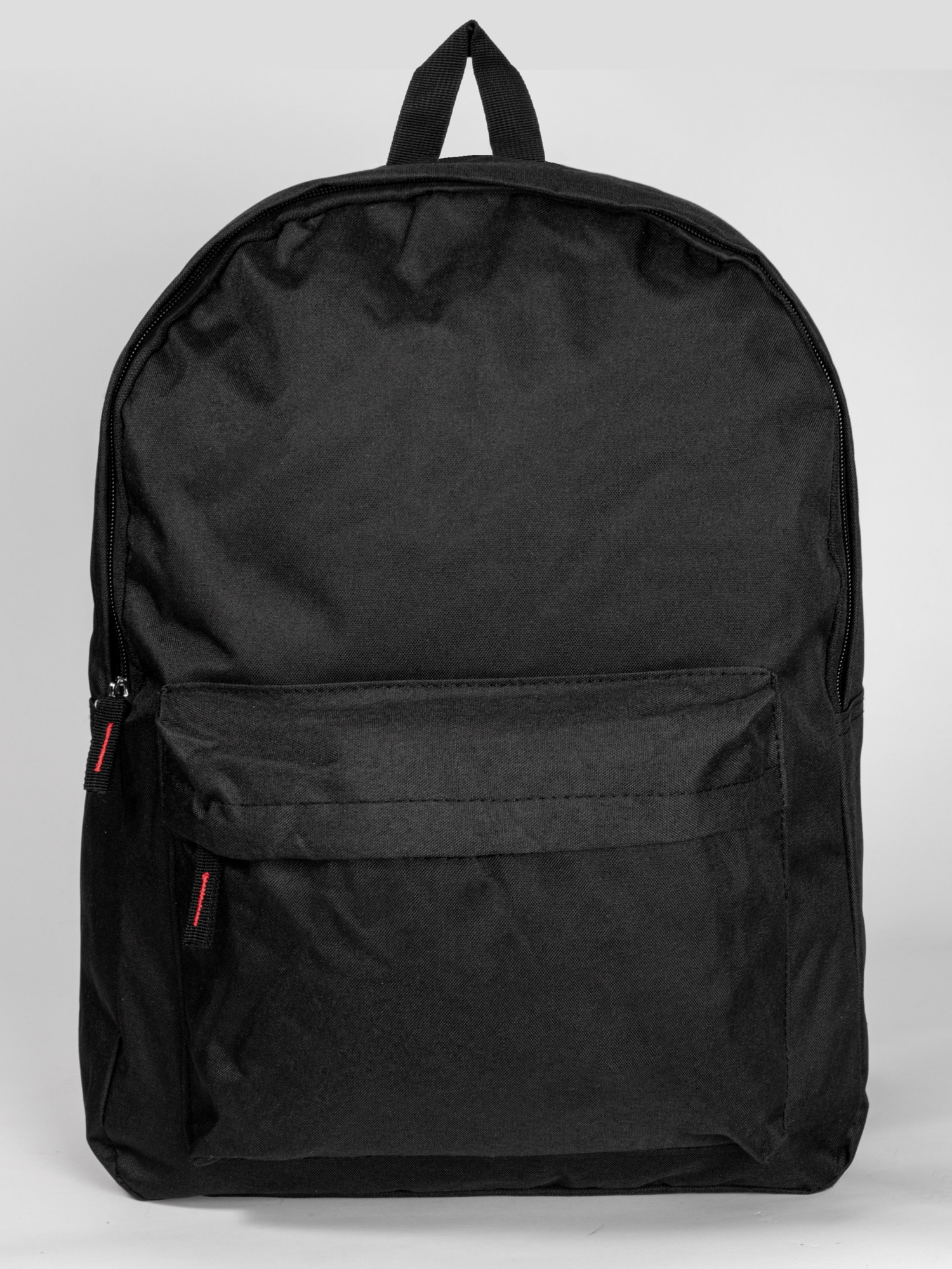 Backpack Υφασμάτινο με Φερμουάρ - Μαύρο