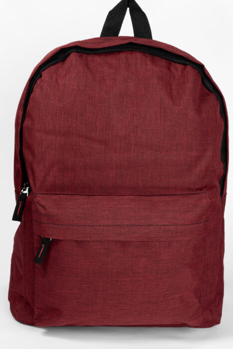 Backpack Υφασμάτινο με Φερμουάρ - Μπορντό