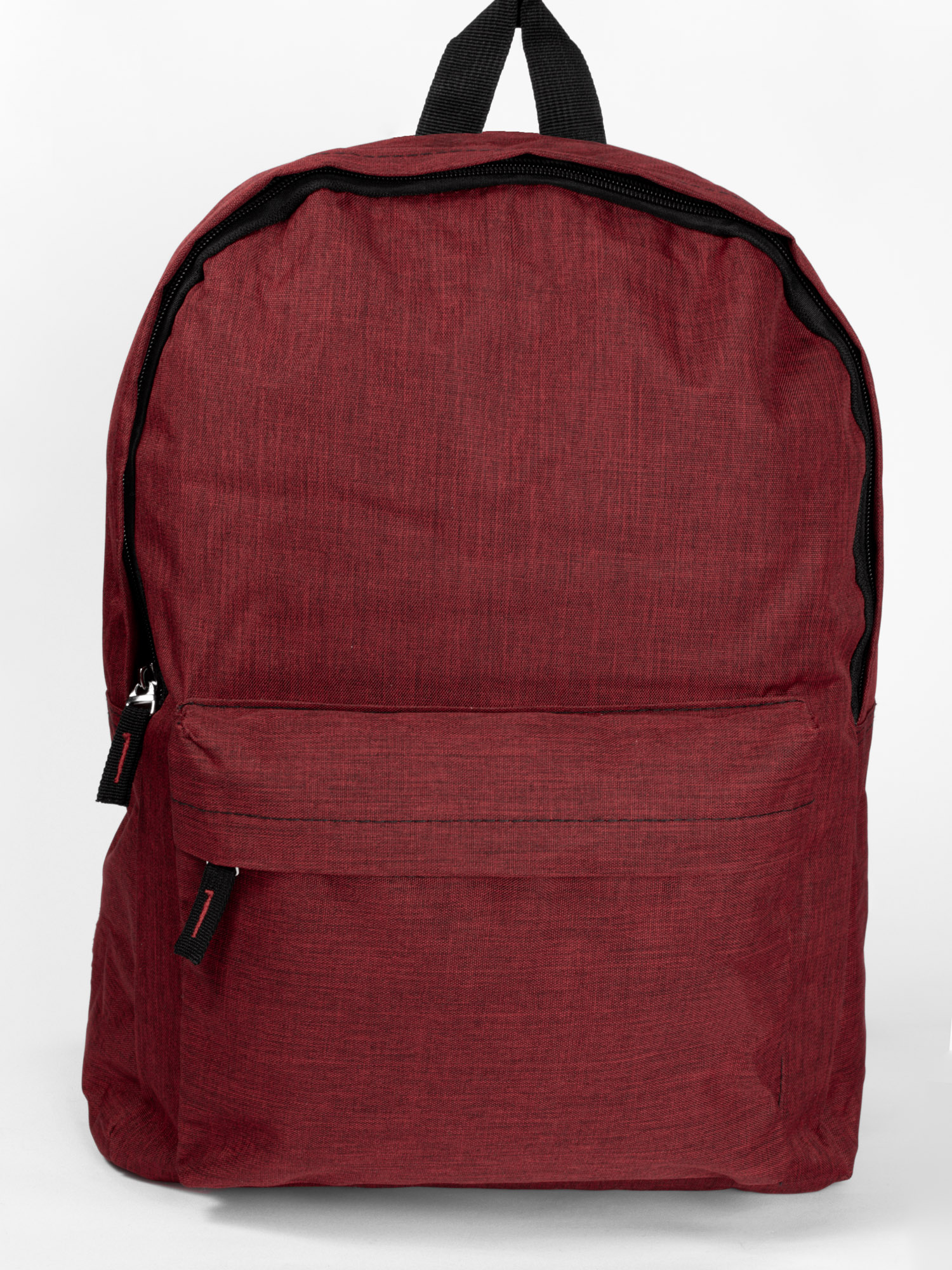 Backpack Υφασμάτινο με Φερμουάρ - Μπορντό