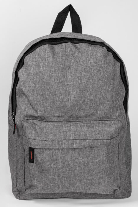 Backpack Υφασμάτινο με Φερμουάρ - Γκρι