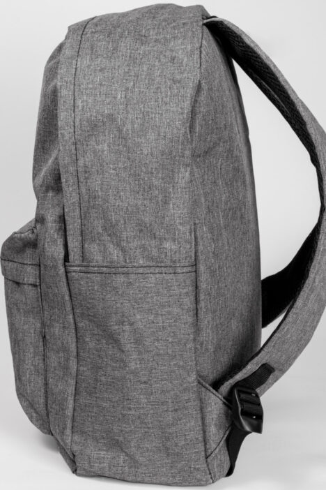 Backpack Υφασμάτινο με Φερμουάρ - Γκρι