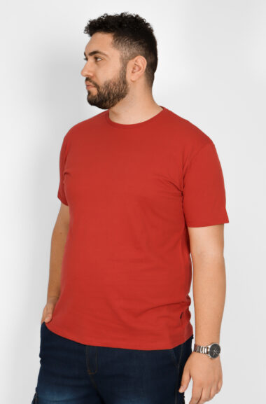 Βαμβακερή Μπλούζα Μακό Ανδρική - Κόκκινο