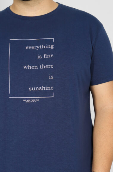 Ανδρική Μπλούζα T-shirt "EVERYTHING" TS-201 - Ίντιγκο