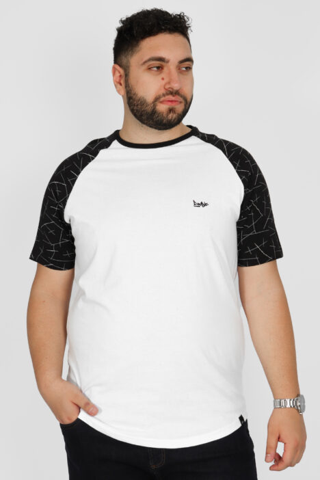 Ανδρική Μπλούζα Τ-shirt Δίχρωμη - Μαύρο