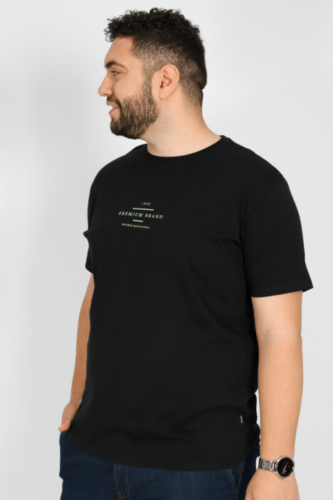 Ανδρικό T-Shirts Plus Size "1992" - Μαύρο