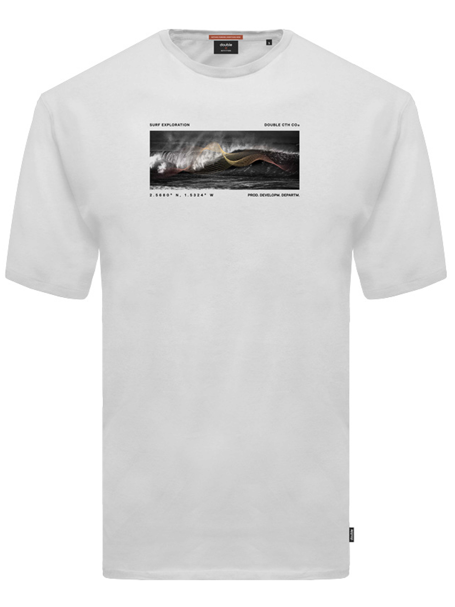 Ανδρική Μπλούζα T-Shirts Μακό Plus Size - Άσπρο