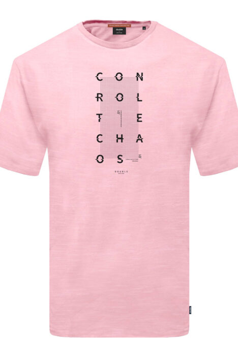 Ανδρικό T-Shirts Μακό Plus Size - Ροζ