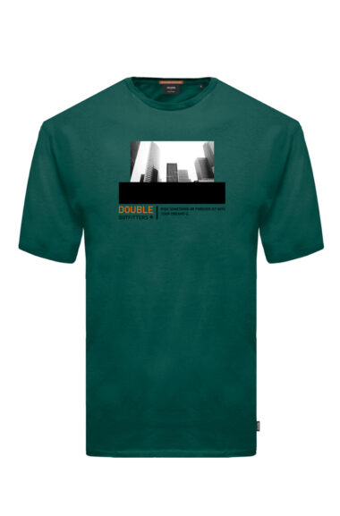 Ανδρική Μπλούζα Μακό Plus Size Τ-shirt - Πράσινο