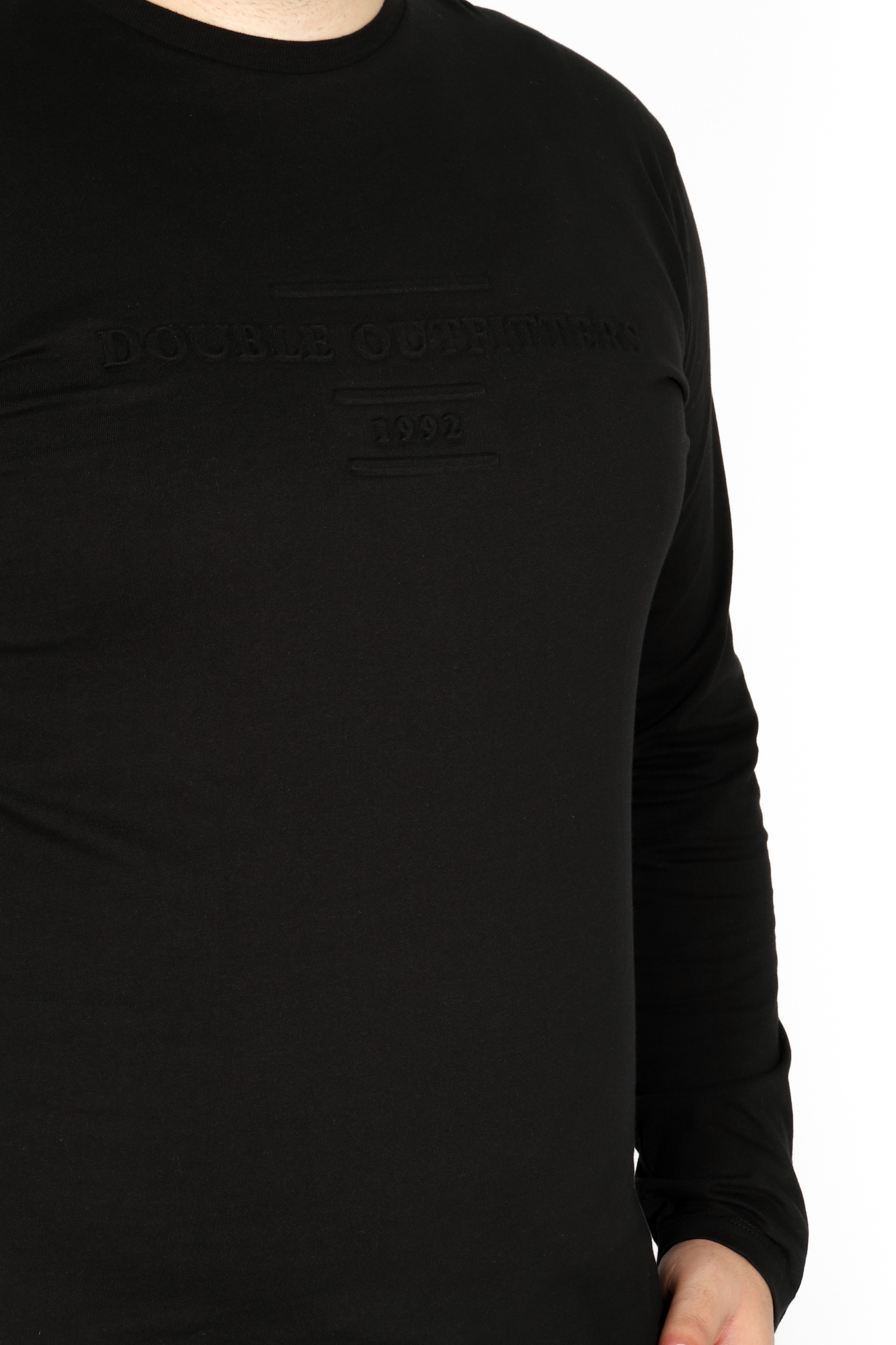 Μπλούζα φούτερ με κουκούλα και στάμπα 3D λογότυπο Hoodie - Μαύρο