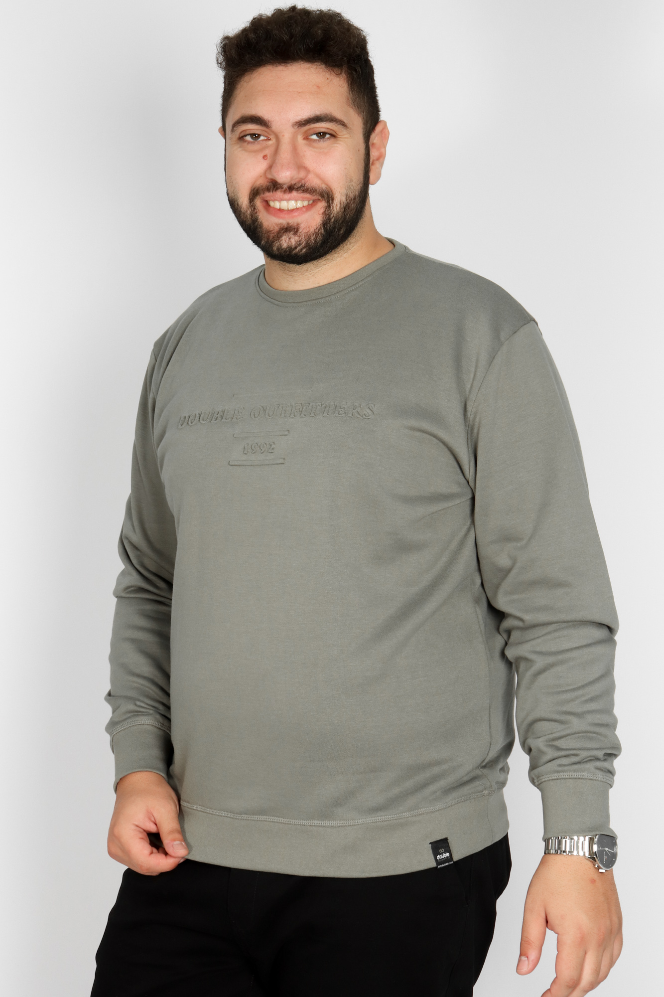 Μπλούζα Φούτερ Με Κουκούλα Και Στάμπα 3D Λογότυπο - Κεραμιδί