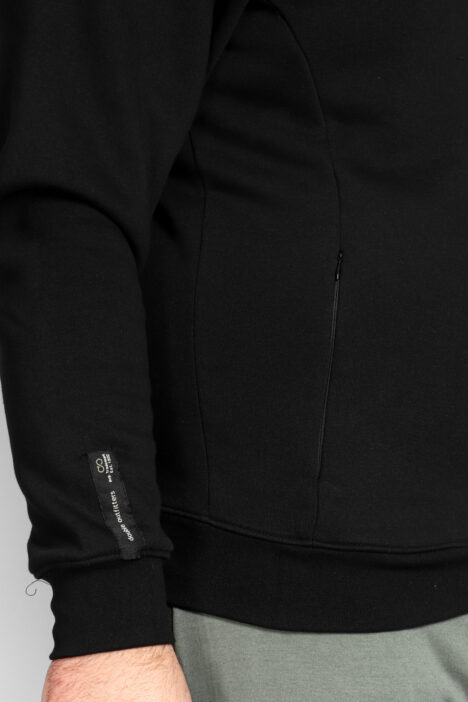 Φούτερ Ανδρική Μπλούζα Plus Size - Μαύρο