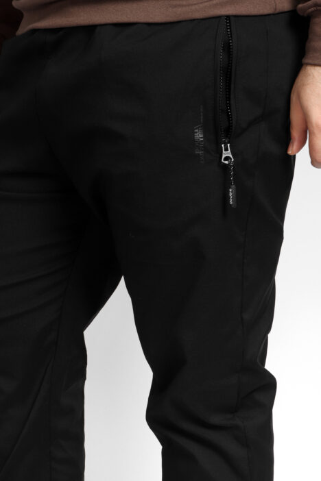 Παντελόνι Φόρμας Ανδρικό Με Λάστιχο Plus Size - Μαύρο