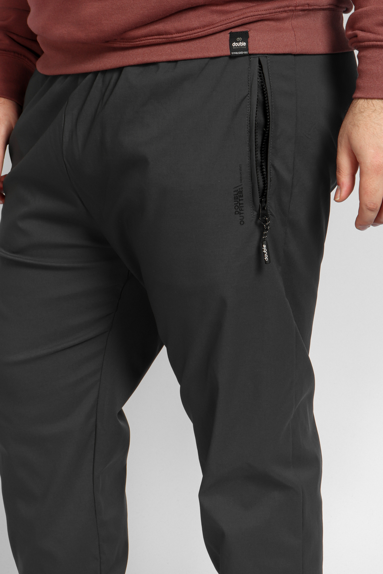 Παντελόνι Φόρμας Ανδρικό Με Λάστιχο Plus Size - Γκρι