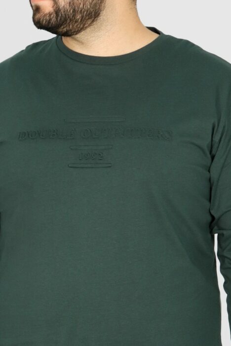 Μπλούζα φούτερ με κουκούλα και στάμπα 3D λογότυπο Hoodie - Πράσινο