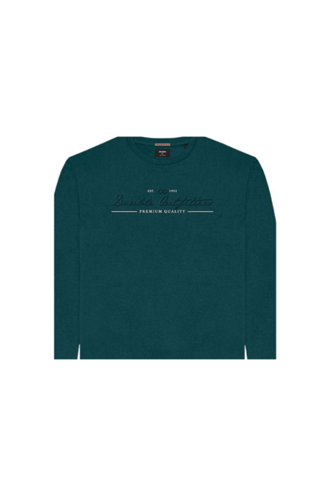 Μακρυμάνικο Ανδρικό T-Shirts TS-255A  Plus Size - Σκ. Πράσινο