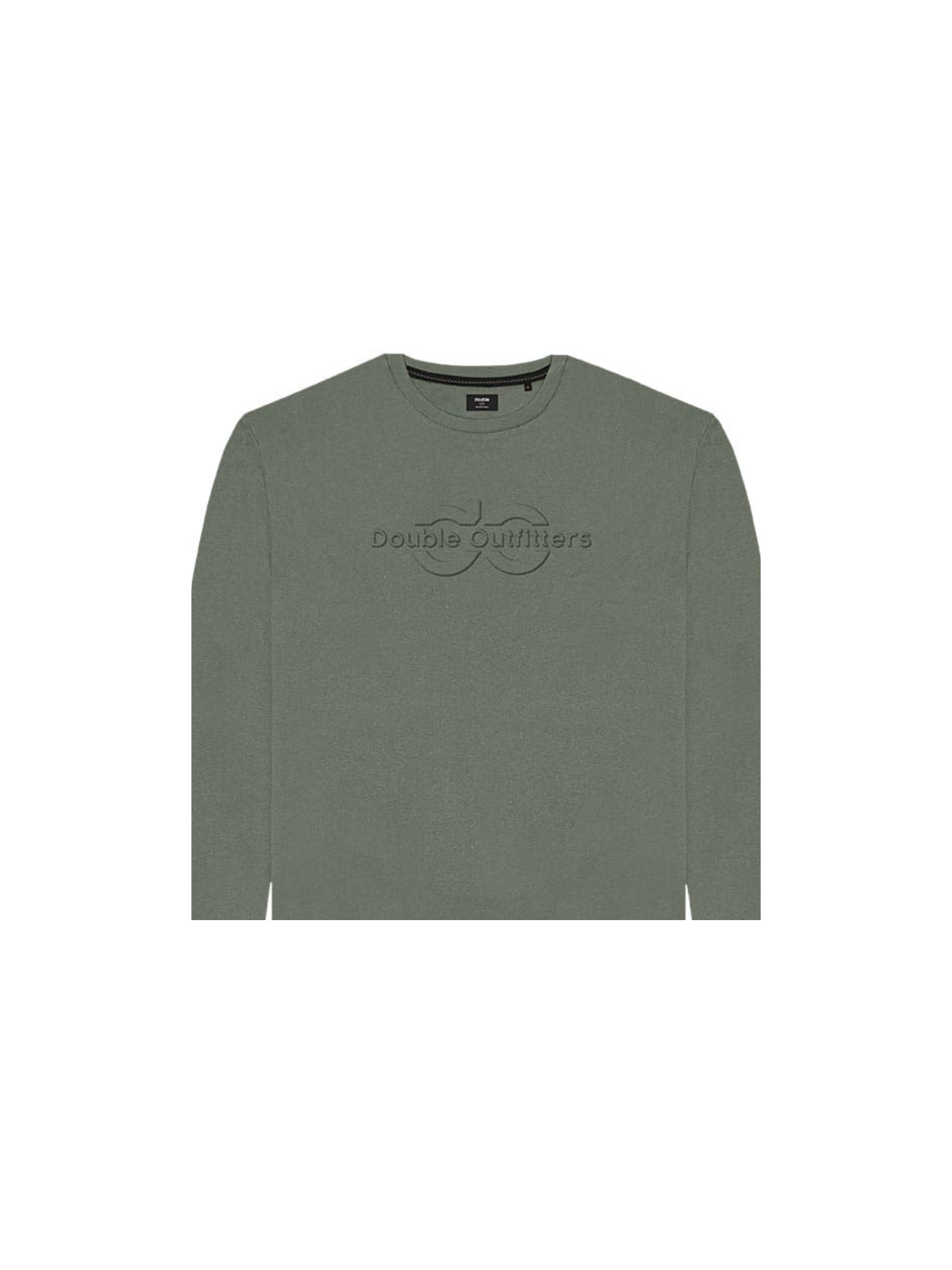 Ανδρικό Μακρυμάνικο T-Shirts With Embossed Graphic TS-257A  Plus Size - Πράσινο