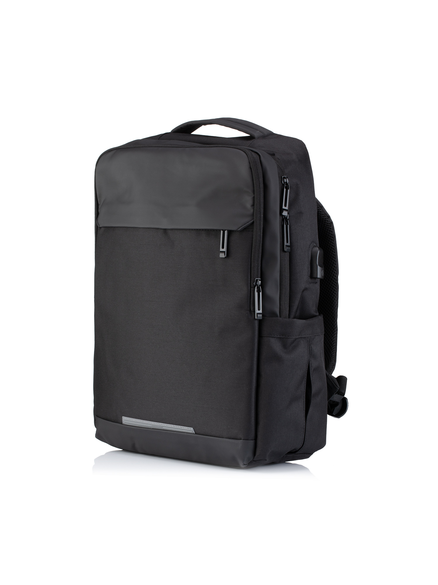 Backpack Υφασμάτινο Μονόχρωμο - Μαύρο